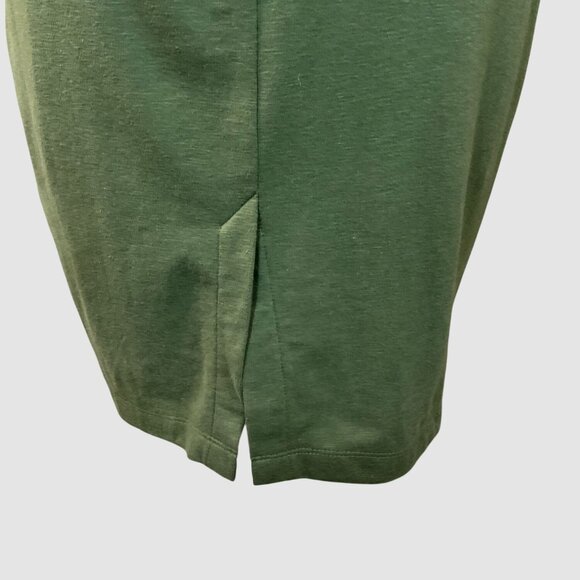 Banana Republic Waimea Olive Above-Knee Button-Front Sleeveless Knit Dress M NWT - Picture 6 of 9